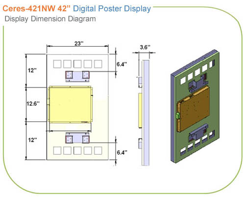Ceres-421NW: 42" Digital Poster Display